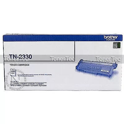 Brother TN2330 Genuine BLACK Toner>HL-L2305W/L2365DW/L2380DW/MFC-L2703DW/L2700DW • $84.78